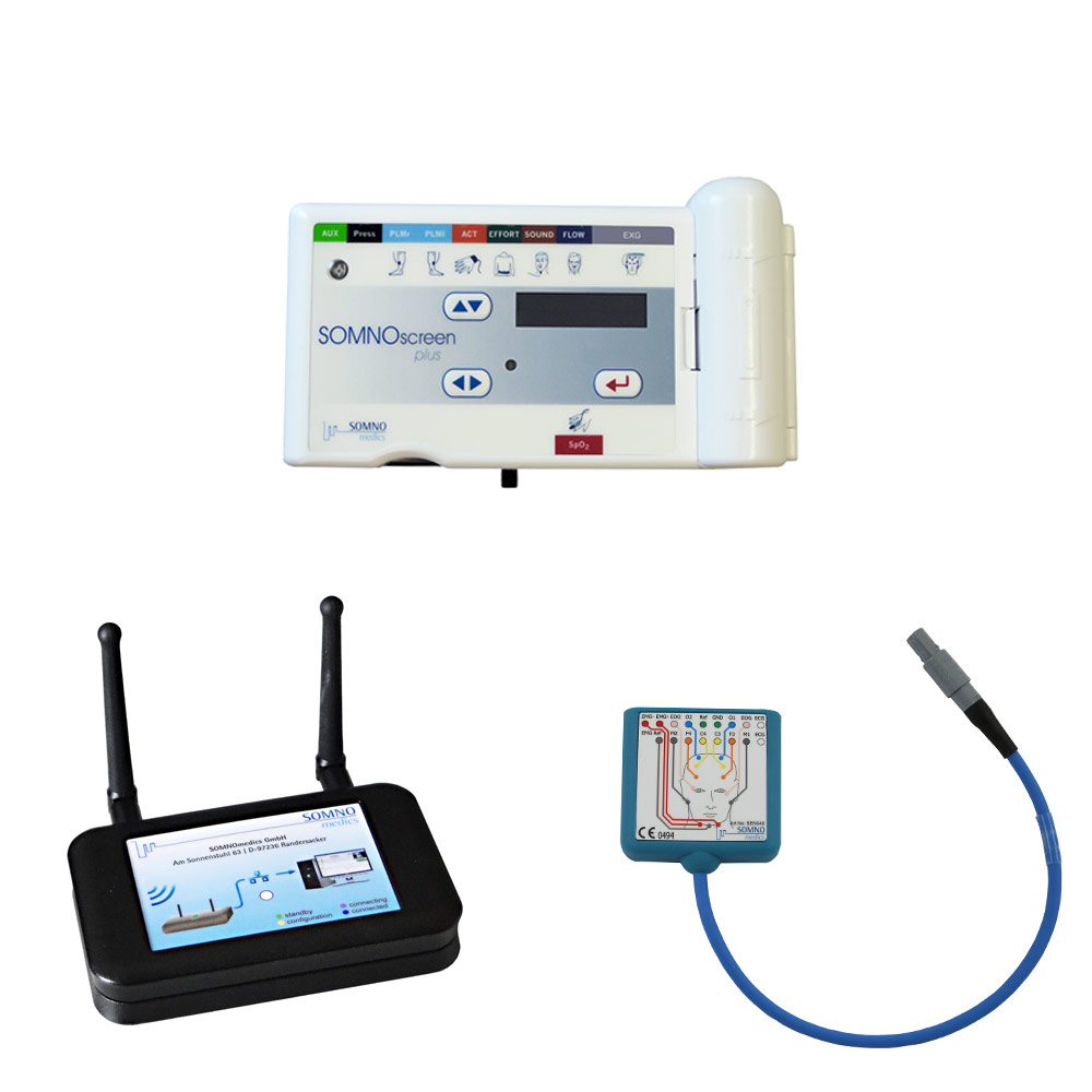 SOMNOscreen™ plus PSG+ BT Tele, Polysomnographie-System