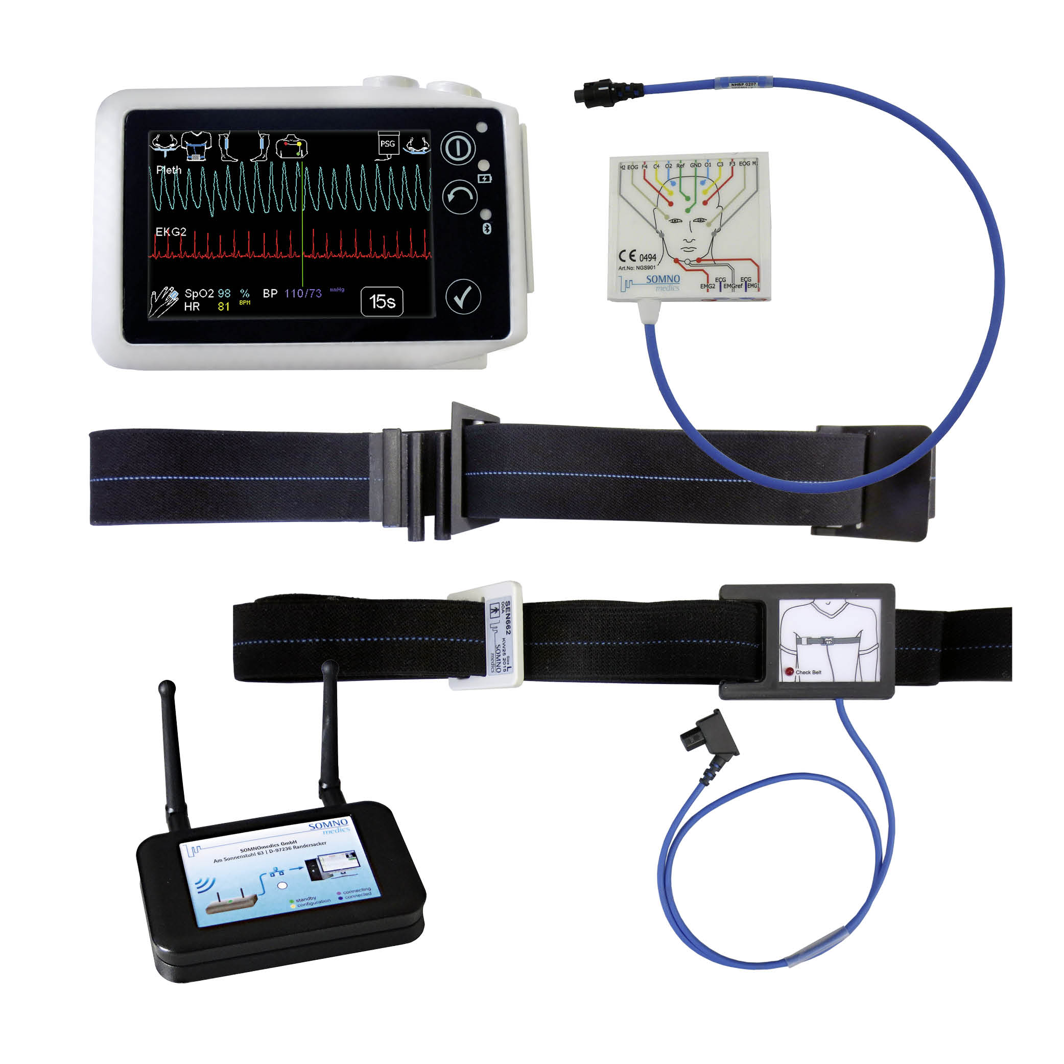 SOMNO HD PSG Tele, Polysomnographie-System